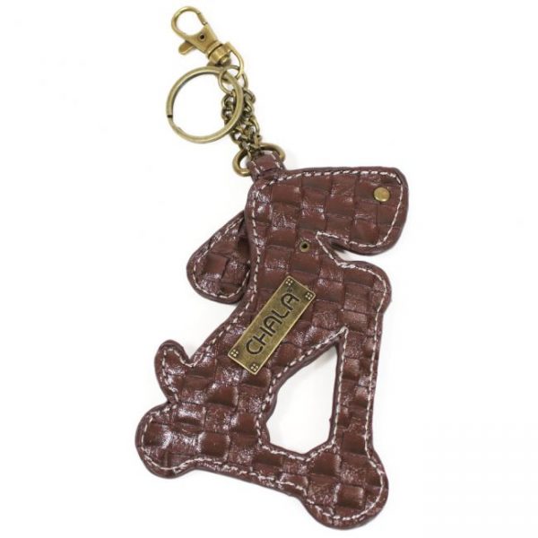 Chala Wiener Dog Scooter Keychain Back