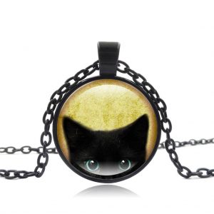 Black-Cat-Peeking-Necklace