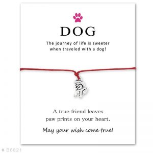 Dog-Friendship-Bracelet-Red