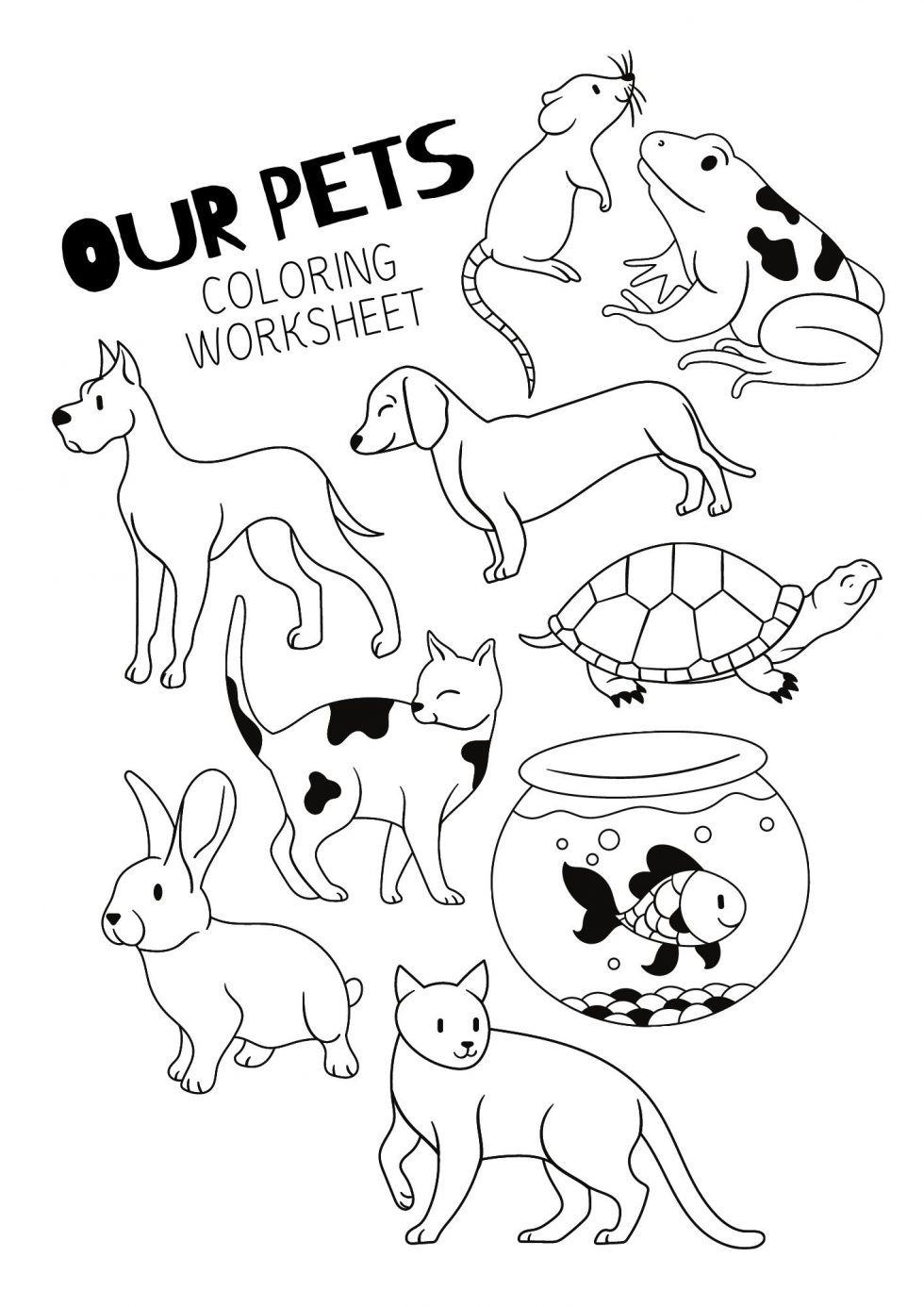 Just For Fun A Pet Coloring Sheet Sir Woofalot