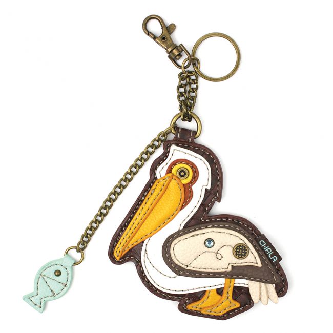 Chala Coin Purse/Key Fob, Lazzy Cat